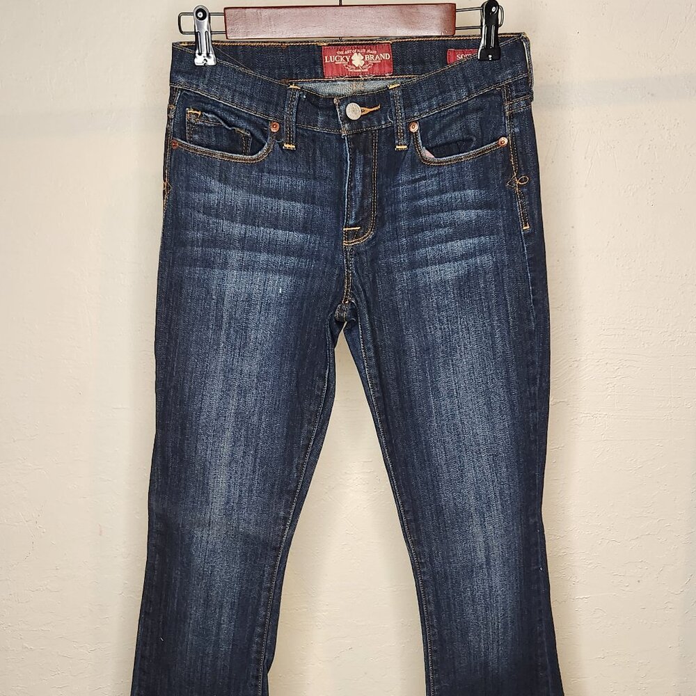 Lucky Brand Sofia Boot Jeans – Size 4 / 27 Ankle – Dark/Medium Wash